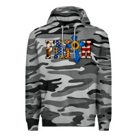 Slate Camo American Flag Faith Premium Hoodie - Jasminsmagicworld