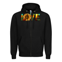 Black desert sunflower love Zipper Hoodie - RanaPortraitStore