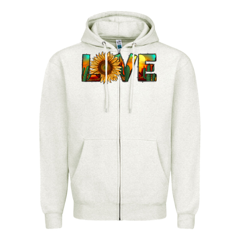 Desert Sunflower Love Zipper Hoodie by RanaPortraitStore | Teevron