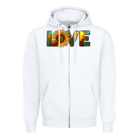 White desert sunflower love Zipper Hoodie - RanaPortraitStore