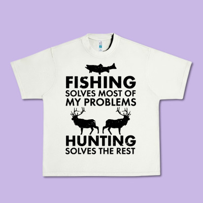 Funny Fishing And Hunting Urban Heavy Tee Designed By Artisfamous