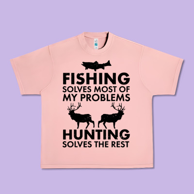 Funny Fishing And Hunting Urban Heavy Tee Designed By Artisfamous