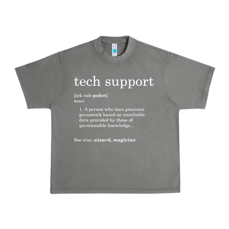Funny Tech Support Definition Urban Heavy Tee by artisFamous | Teevron