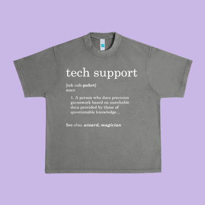 Funny Tech Support Definition Urban Heavy Tee Designed By Artisfamous