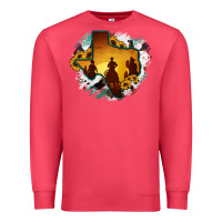 Cardinal Horsehide Texas Map Cowboys Flag Premium Sweatshirt - RanaPortraitStore