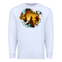 Horsehide Texas Map Cowboys Flag Premium Sweatshirt | Teevron