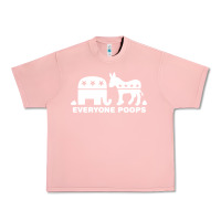 Salmon everyone poops Urban Heavy Tee - artisFamous