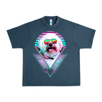 Midnight Navy bichons frise dog vintage Urban Heavy Tee - artisFamous