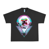 Pigment Black bichons frise dog vintage Urban Heavy Tee - artisFamous