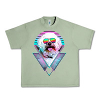 Oil Green bichons frise dog vintage Urban Heavy Tee - artisFamous