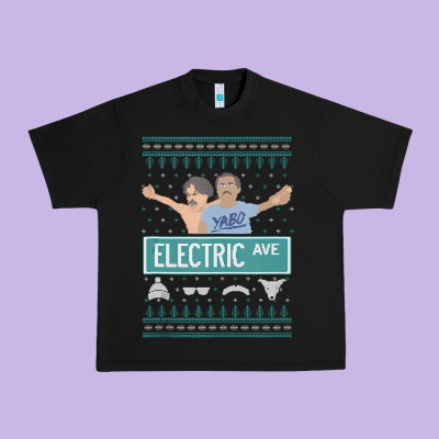 Pardon My Take Electric Avenue Ugly Christmas Sweater Urban Heavy Tee Designed By Artisfamous