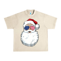 Sandshell santa claus  u.s.a sunglasses christmas in july santa Urban Heavy Tee - artisFamous
