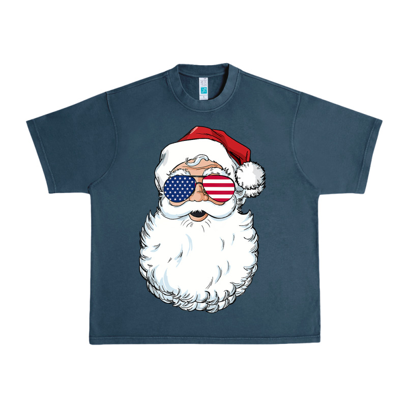 Santa Claus  U.s.a Sunglasses Christmas In July Santa Urban Heavy Tee by artisFamous | Teevron