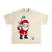 Sandshell santa claus golf christmas golfer golfing gift Urban Heavy Tee - artisFamous