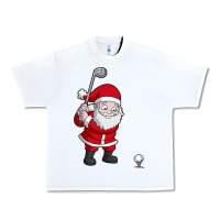 Santa Claus Golf Christmas Golfer Golfing Gift Urban Heavy Tee | Teevron
