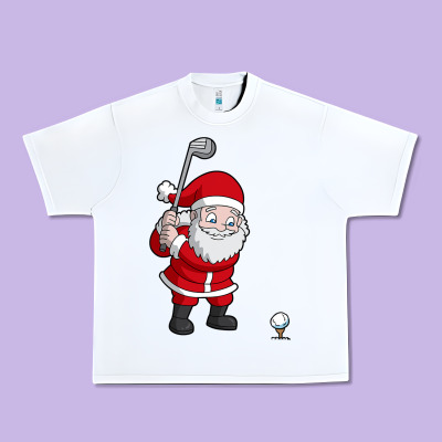 Santa Claus Golf Christmas Golfer Golfing Gift Urban Heavy Tee Designed By Artisfamous