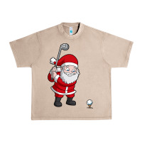 French Oak santa claus golf christmas golfer golfing gift Urban Heavy Tee - artisFamous