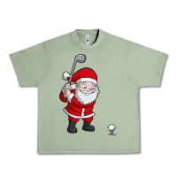 Oil Green santa claus golf christmas golfer golfing gift Urban Heavy Tee - artisFamous