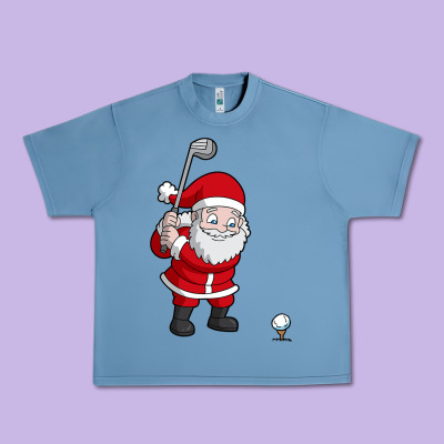 Santa Claus Golf Christmas Golfer Golfing Gift Urban Heavy Tee Designed By Artisfamous