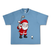 Pebble Blue santa claus golf christmas golfer golfing gift Urban Heavy Tee - artisFamous