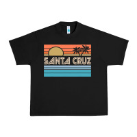 Black santa c.r.u.z cali sunset 70s 80s surfer summer sun Urban Heavy Tee - artisFamous