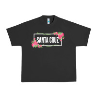 Pigment Black santa c.r.u.z cali  floral hibiscus flower Urban Heavy Tee - artisFamous