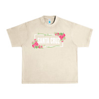 Sandshell santa c.r.u.z cali  floral hibiscus flower Urban Heavy Tee - artisFamous