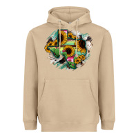 Mushroom Texas Map Sunflower Cactus Serape Heavyweight Hoodie - RanaPortraitStore