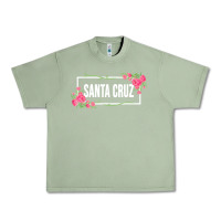 Oil Green santa c.r.u.z cali  floral hibiscus flower Urban Heavy Tee - artisFamous