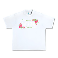 White santa c.r.u.z cali  floral hibiscus flower Urban Heavy Tee - artisFamous