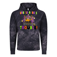 Cloud Black kids halloween hubble bubble here comes trouble Vintage Hoodie - BarkalooDesign