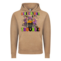 Vintage Coffee kids halloween hubble bubble here comes trouble Vintage Hoodie - BarkalooDesign