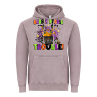 Vintage Zinc kids halloween hubble bubble here comes trouble Vintage Hoodie - BarkalooDesign