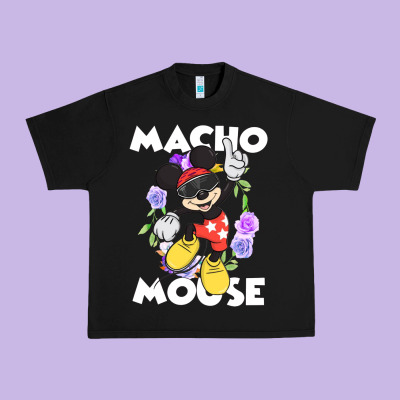 Macho Mouse Urban Heavy Tee Designed By Artisfamous