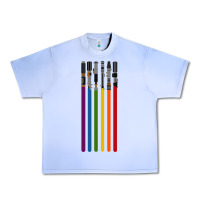 Grape Ice rainbow lightsaber Urban Heavy Tee - artisFamous