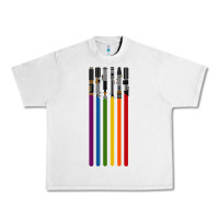 Lunar Rock rainbow lightsaber Urban Heavy Tee - artisFamous