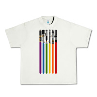 Pistachio rainbow lightsaber Urban Heavy Tee - artisFamous