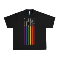Black rainbow lightsaber Urban Heavy Tee - artisFamous