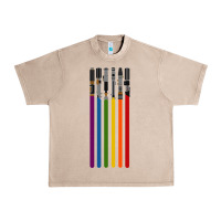Rainbow Lightsaber Urban Heavy Tee | Teevron
