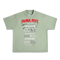 Oil Green shark fest Urban Heavy Tee - artisFamous