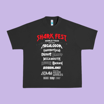 Shark Fest Urban Heavy Tee Designed By Artisfamous