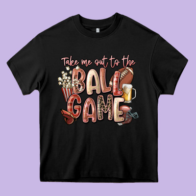 Take Me Out To The Ball Game Heavy Core Tee Designed By Fadigitalartstudio