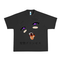 Pigment Black ahegao face girl Urban Heavy Tee - artisFamous