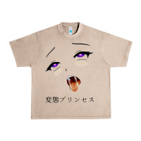 French Oak ahegao face girl Urban Heavy Tee - artisFamous