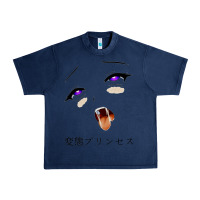 Navy ahegao face girl Urban Heavy Tee - artisFamous