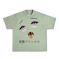 Oil Green ahegao face girl Urban Heavy Tee - artisFamous