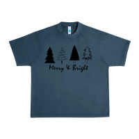 Midnight Navy merry and bright Urban Heavy Tee - artisFamous