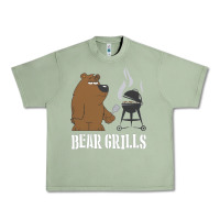 Oil Green Bear Grills Grylls Urban Heavy Tee - artisFamous