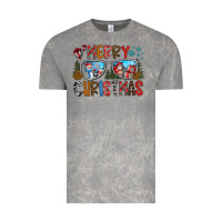 Cloud Rock merry christmas Vintage Tee - CowhideDigitalArt