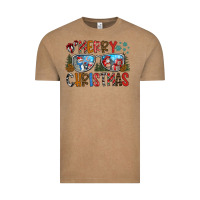 Vintage Coffee merry christmas Vintage Tee - CowhideDigitalArt